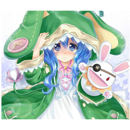 Date A Live Spirit Girl Yoshino Green and White Cosplay Costume