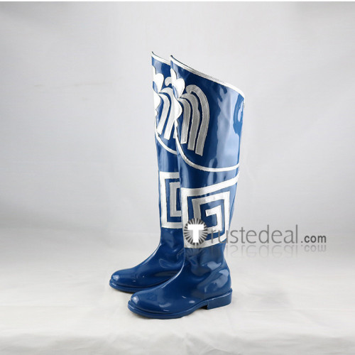 Mortal Kombat X Kitana Blue Cosplay Boots Shoes