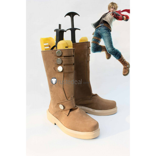 Tekken 6 Leo Kliesen Brown Cosplay Shoes Boots