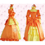 Black Butler Elizabeth Middleford Orange Dress Cosplay Costume