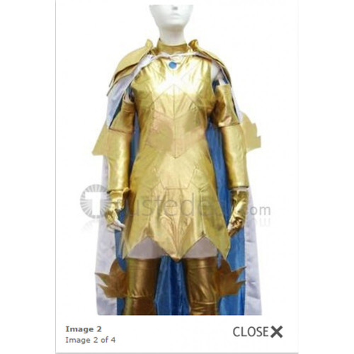 Saint Seiya Pisces Aphrodite Gold Cloths Cosplay Costume