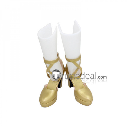 Fire Emblem Awakening Tharja Golden Cosplay Boots Shoes