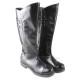 Black Cosplay Boots with Zipper