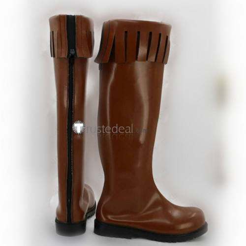 Akame ga Kill Leone Brown Cosplay Shoes Boots