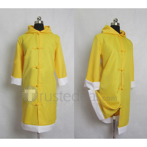 Gintama Kagura Childhood Kids Yellow Raincoat Cosplay Costume