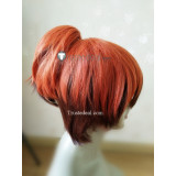 Inuyasha Shippo Orange Brown Cosplay Wig with Ponytail