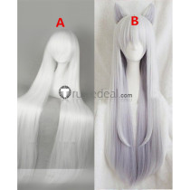 Gugure Kokkuri-san Kokkuri Female Genderbend White Cosplay Wigs