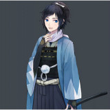 Touken Ranbu Online Yamatonokami Yasusada Dark Blue Cosplay Wig