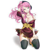 Fairy Tail Meredy Long Pink Ponytail Cosplay Wig 100cm