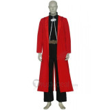 FullMetal Alchemist Edward Elric Red Coat Cosplay Costume