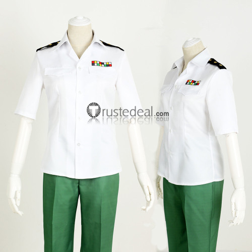 Hataraku Saibou Cells at Work Helper T Cell White Green Uniform Cosplay Costume