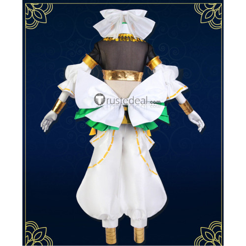 Fate Grand Order FGO Tamamo no Mae Amaterasu Golden White Face Cosplay Costume