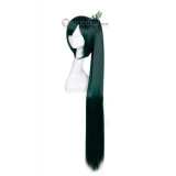 BLAZBLUE Litchi Faye Ling Long Black Cosplay Wig