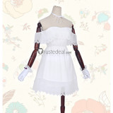 Fate Grand Order Shielder Mashu Matthew Kyrielite White Dress Cosplay Costume