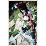 League of Legends Bilgewater Katarina Du Couteau Pirate Cosplay Costume
