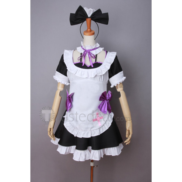 Love Live Mogyutto Love de Sekkin chu Nishikino Maki Maid Cosplay Costume