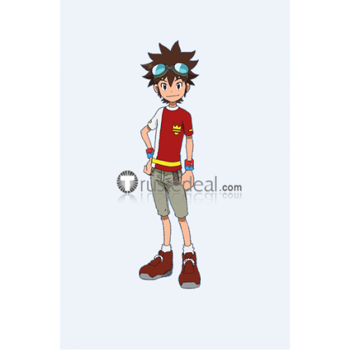 Digimon Fusion Hunters Mikey Kudo Red Cosplay Costume