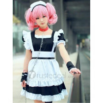 Inu x Boku SS Roromiya Karuta Black White Maid Outfit Cosplay Costumes