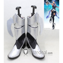 Kingdom Hearts Aqua Silver Cosplay Boots Shoes 2