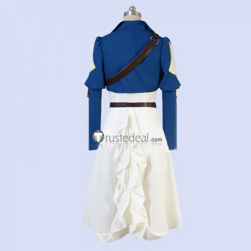 Violet Evergarden White Blue Cosplay Costume1