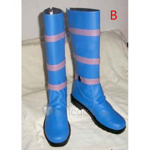 YuGiOh Dark Magician Girl Blue Cosplay Boots Shoes