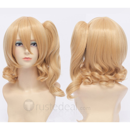 Touhou Project Flandre Scarlet Blonde Gold Ponytail Cosplay Wig