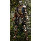 Dark Souls Elite Knight Blue Gloden Cosplay Coat
