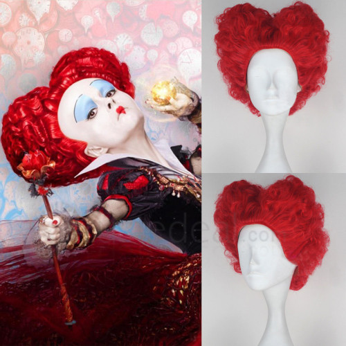 Alice Through the Looking Glass Red Queen Queen Of Hearts Red Cosplay Wig