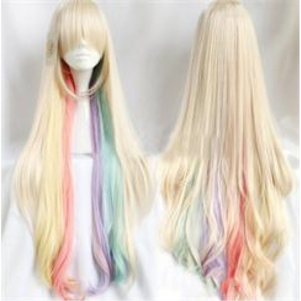 Vocaloid Mayu Long Blonde Cosplay Wig