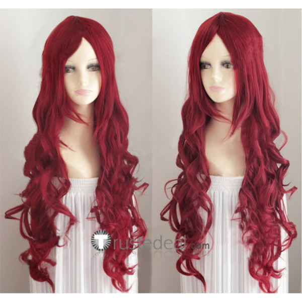 Wine Red Curl Long Cosplay Wig