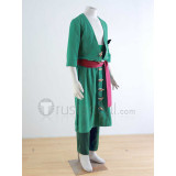 One Piece Zoro Roronoa Green Cosplay Costume