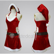 League of Legends Candy Cane Miss Fortune Red Dress Cosplay Costume 2