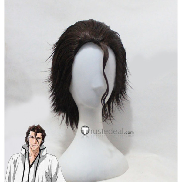 Bleach Sousuke Aizen Dark Brown Cosplay Wig