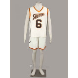 Kurokos Basketball Shutoku White Sportswear Cosplay Costume