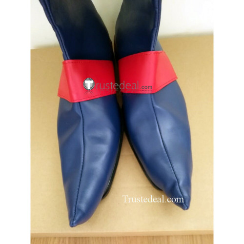 Little Witch Academia Diana Blue Cosplay Boots Shoes