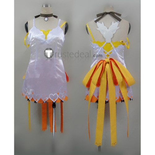 Tales of Zestiria Edna White Yellow Cosplay Costume