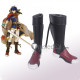 Fire Emblem Path of Radiance Ike Black Cosplay Shoes Boots