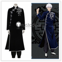 Jujutsu Kaisen Sorcery Fight Satoru Gojo Kung Fu Blue Gown Cosplay Costume