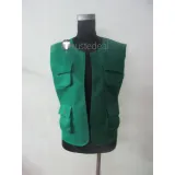 Pokemon Trainer Brock Green Vest Cosplay Costume1