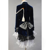 Black Butler Ciel Phantomhive Navy Blue Velvet Cosplay Costume