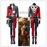 Suicide Squad Kill The Justice League Harley Quinn Leather Jacket Cosplay Costume