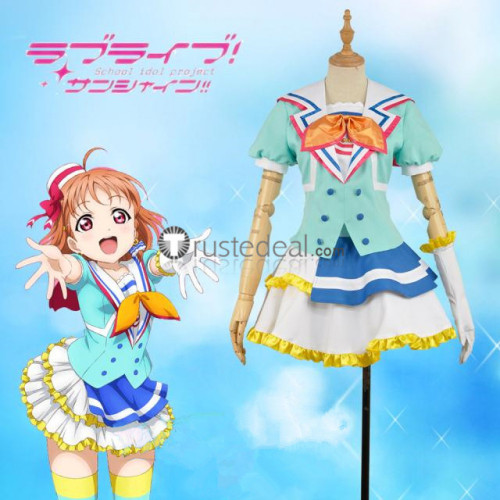 LoveLive Sunshine Aqours Aozora Jumping Heart Yoshiko Ruby Chika Dia Riko Kanan Hanamaru Cosplay Costumes