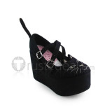 Coffee Velvet High Platform Lolita Shoes