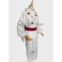 Kimetsu no Yaiba Demon Slayer Rui Lower Moon Five Spider Kimono Cosplay Costume