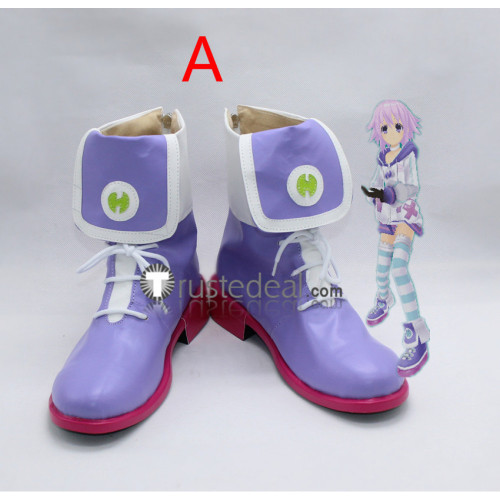 Hyperdimension Neptunia Planeptune Neptune Purple Cosplay Shoes