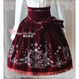 Magic Tea Party Embroidery High Waist Lolita Skirt