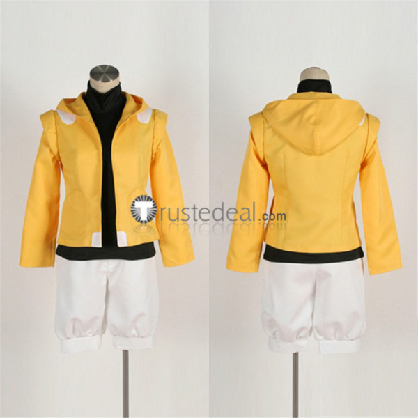 Mobile Suit Gundam AGE Flit Asuno Yellow White Cosplay Costume