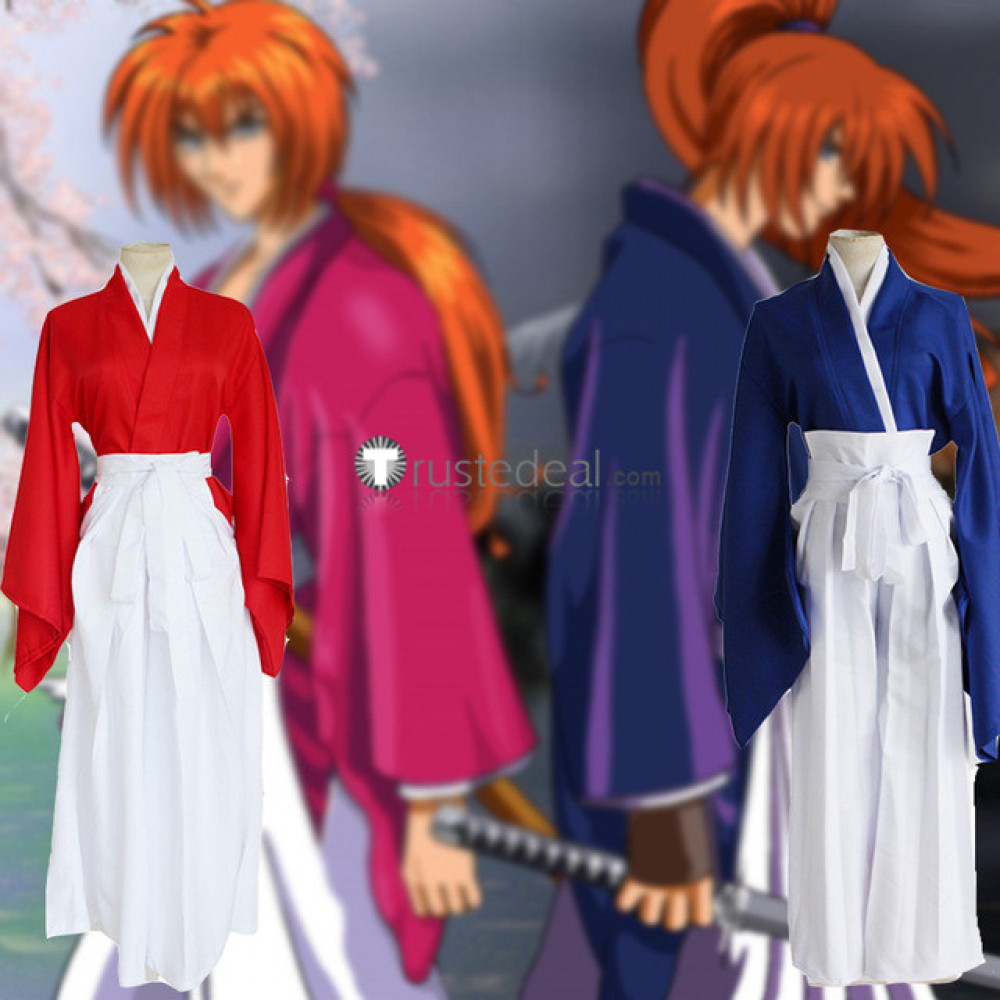 Anime Rurouni Kenshin Himura KENSHIN Blue Kendo Kimono Cosplay Costume –  TrendsinCosplay