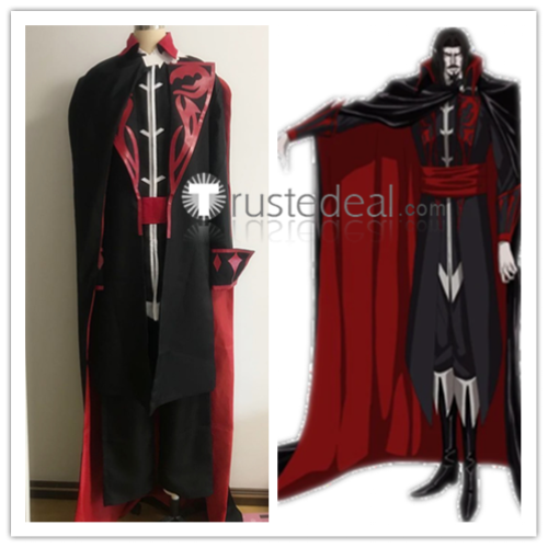 Castlevania Anime Vampire Dracula Cosplay Costume