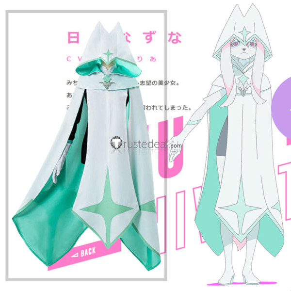 BNA Brand New Animal Nazuna Hiwatashi Gown Cape Cosplay Cosutme